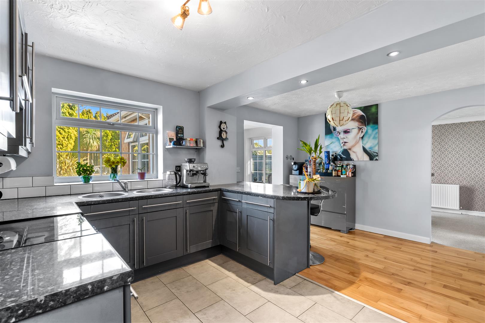 Open Plan Kitchen With View Of Dining Room